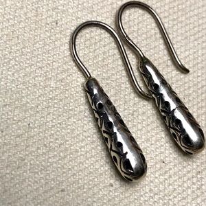 Smaller Silver Drop Earrings LN